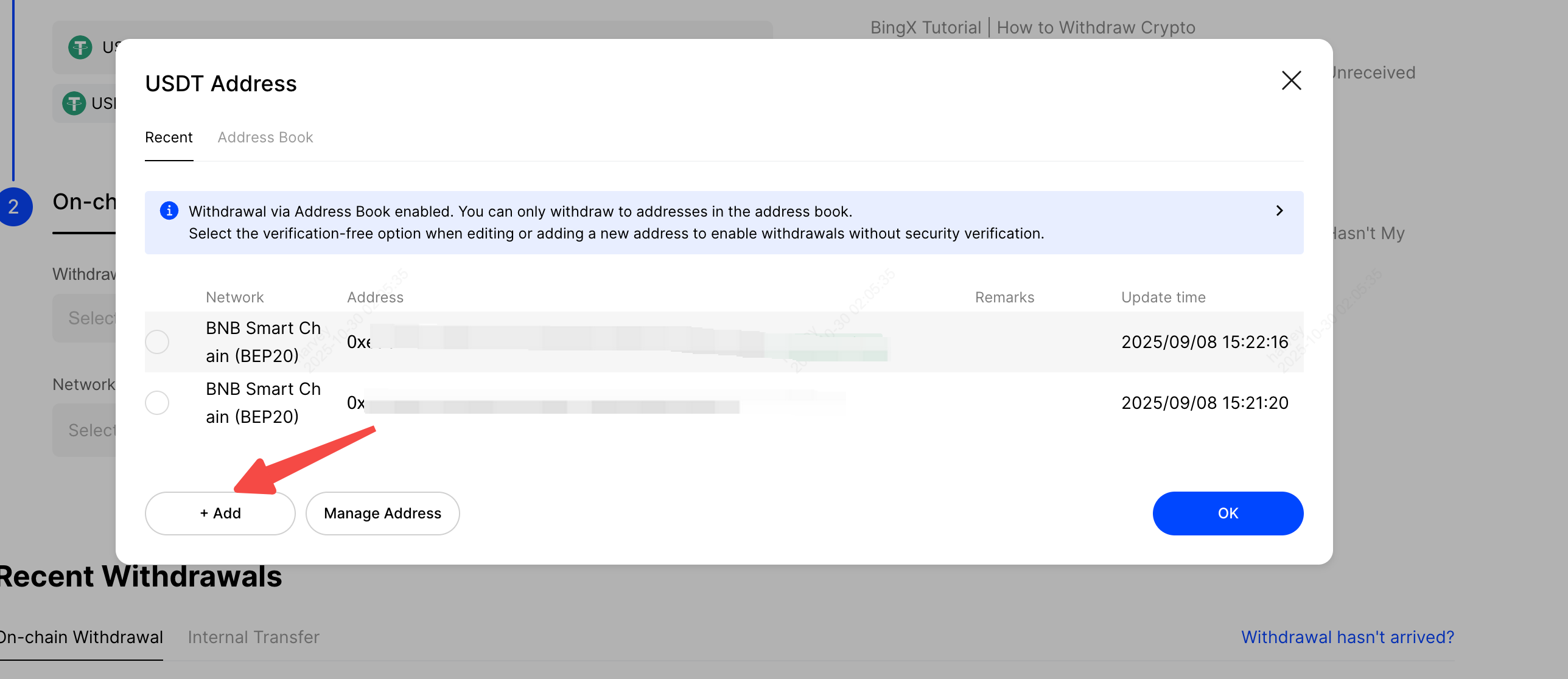 BingX Tutorial | Guide to the Whitelist Feature